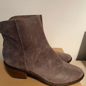 Lucky Brand nubuk booties ankle boots